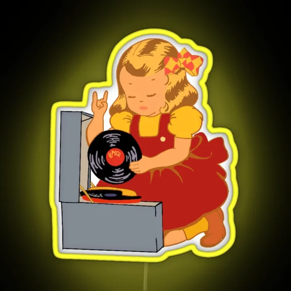 Rock N Roll Baby RGB Neon Sign