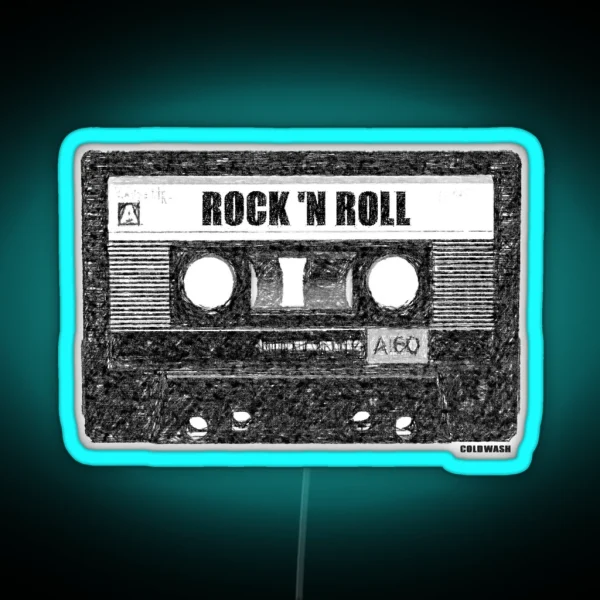 ROCK N ROLL CASSETTE RGB Neon Sign