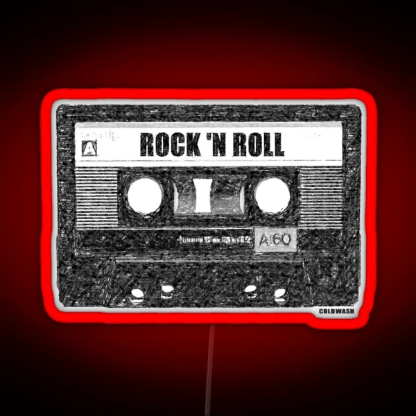 ROCK N ROLL CASSETTE RGB Neon Sign