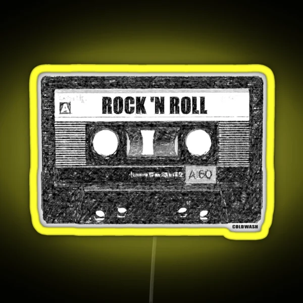 ROCK N ROLL CASSETTE RGB Neon Sign