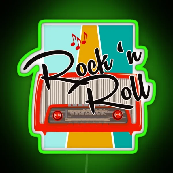 Rock N Roll RGB Neon Sign