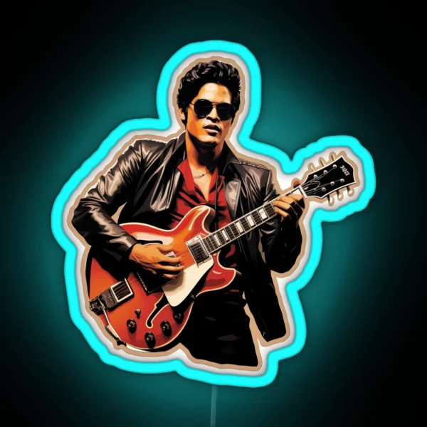 Rock N Roll Time Traveler RGB Neon Sign