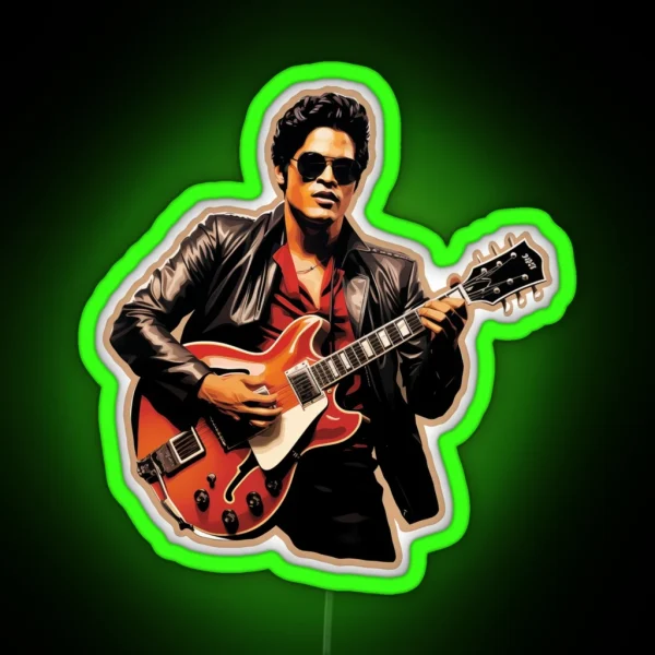 Rock N Roll Time Traveler RGB Neon Sign