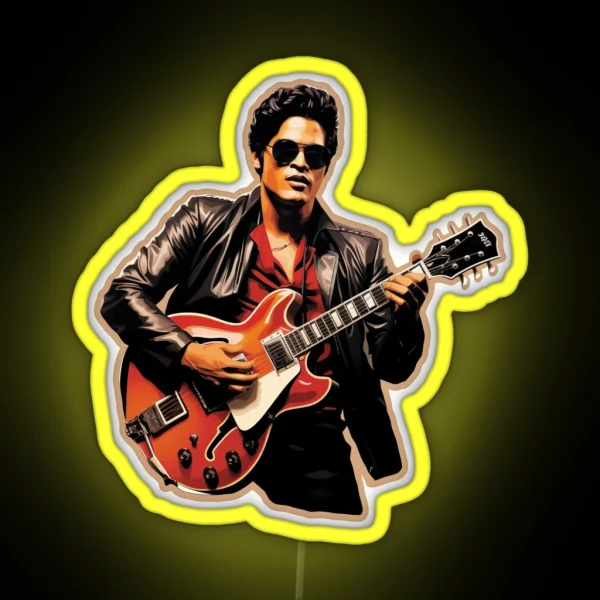 Rock N Roll Time Traveler RGB Neon Sign
