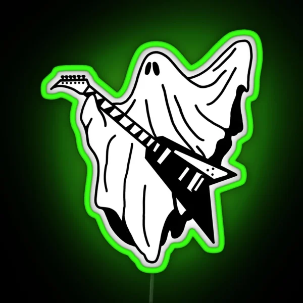 ROCK ON Sheet Ghost RGB Neon Sign
