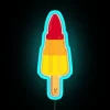 Vibrant Neon Rocket Ice Lolly Sign, Retro Color Changing Lighting Decoration