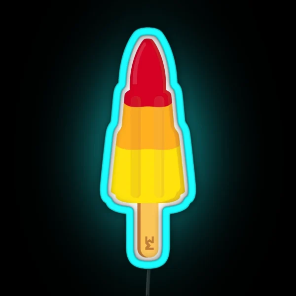 Rocket Ice Lolly RGB Neon Sign