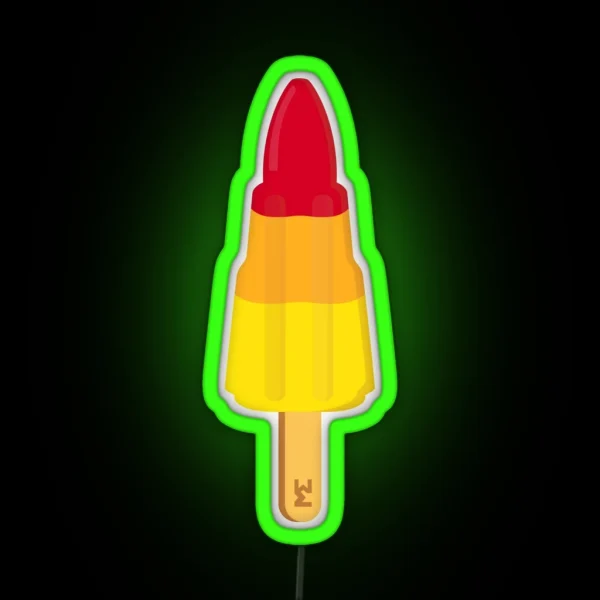 Rocket Ice Lolly RGB Neon Sign
