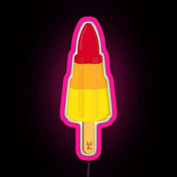 Rocket Ice Lolly RGB Neon Sign