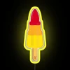 Electric Neon Sign Featuring a Color-Changing Rocket Ice Lolly Logo