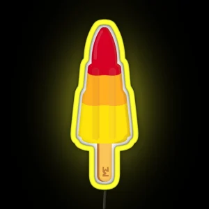 Rocket Ice Lolly RGB Neon Sign