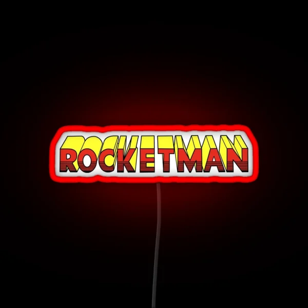 Rocket Man RGB Neon Sign