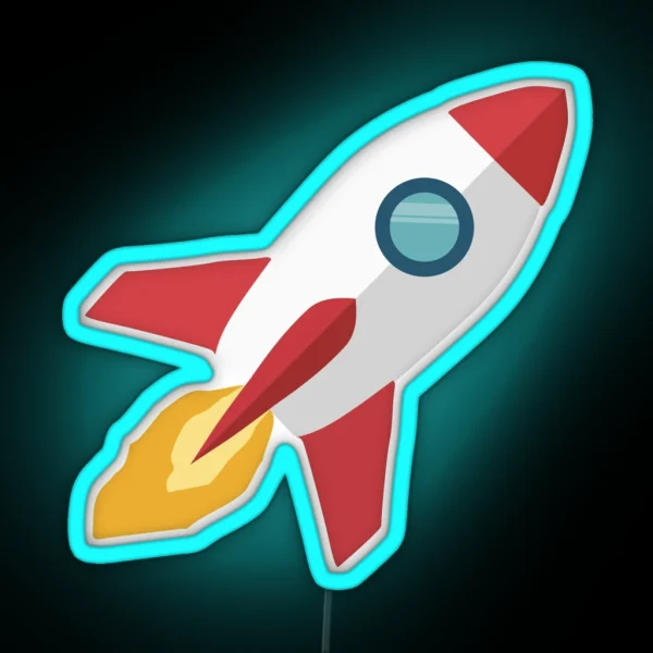 Rocket RGB Neon Sign