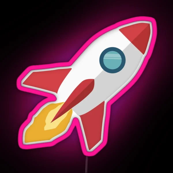 Rocket RGB Neon Sign