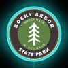 RGB neon sign for outdoorsy enthusiasts at Rocky Arbor State Park