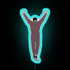 Rocky-themed inspirational RGB LED neon light decor celebration wall art.