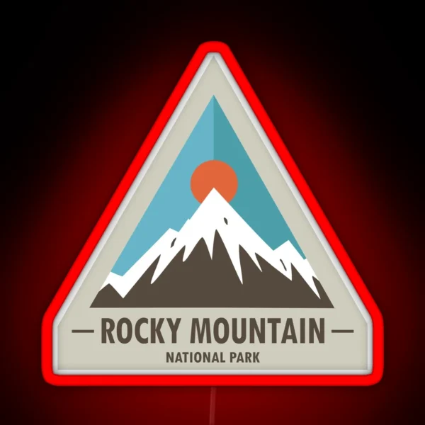 Rocky Mountain National Park RGB Neon Sign