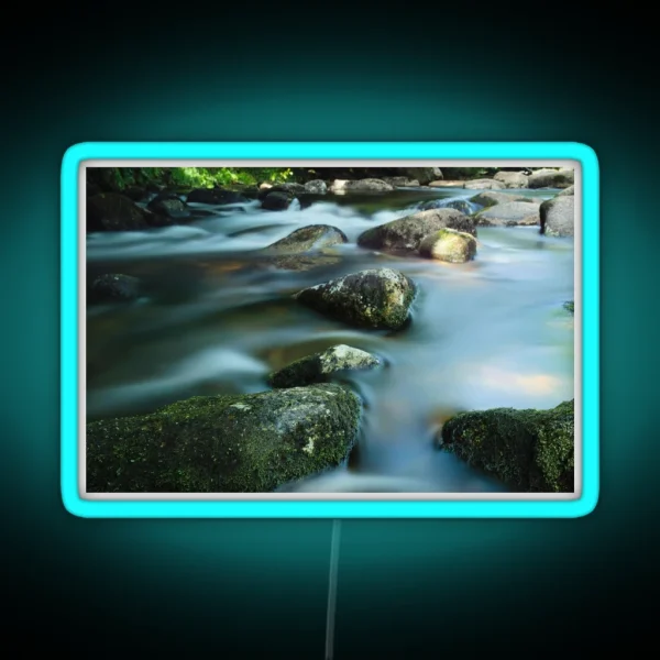 Rocky Water RGB Neon Sign
