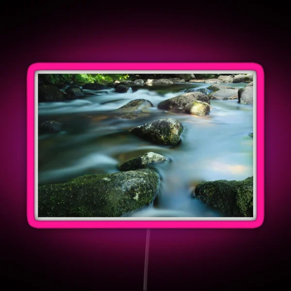 Rocky Water RGB Neon Sign