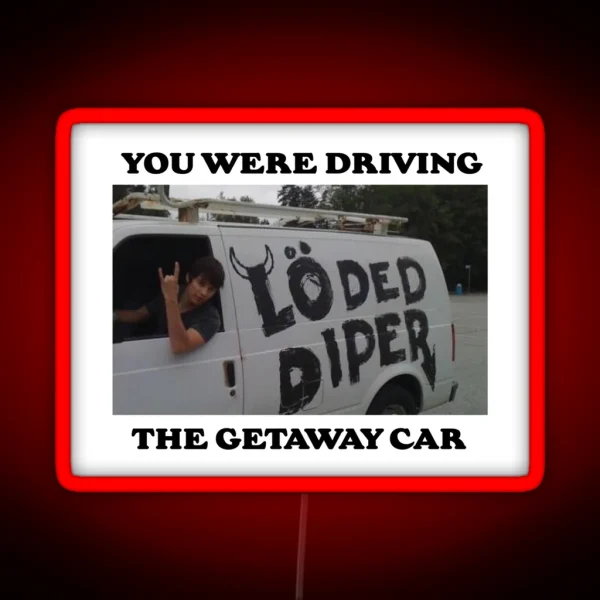Rodrick Heffley Taylor Swift Getaway Car RGB Neon Sign