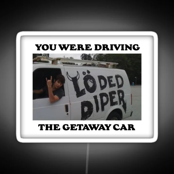 Rodrick Heffley Taylor Swift Getaway Car RGB Neon Sign