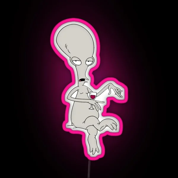 Roger American Dad RGB Neon Sign