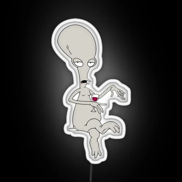 Roger American Dad RGB Neon Sign