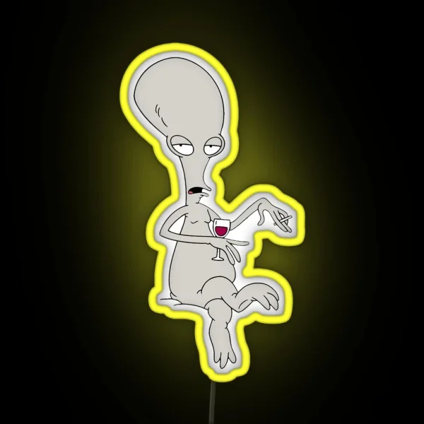 Roger American Dad RGB Neon Sign