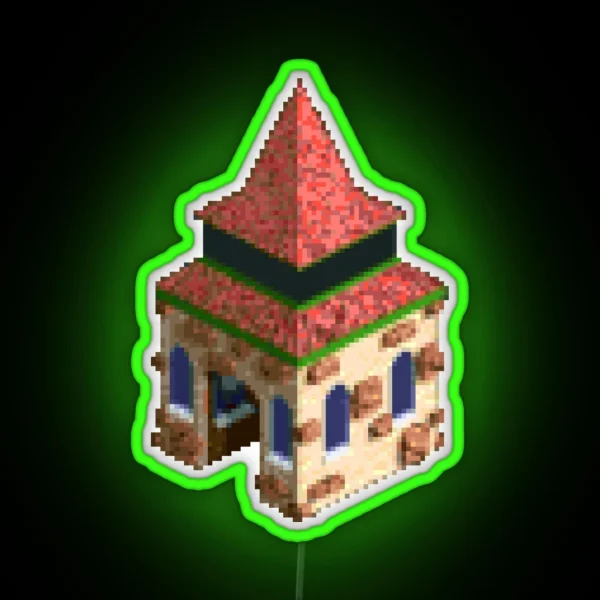 Rollercoaster Tycoon Entrance RGB Neon Sign