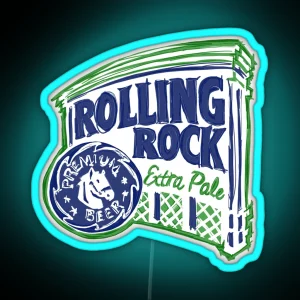 Rolling Rock POP RGB Neon Sign