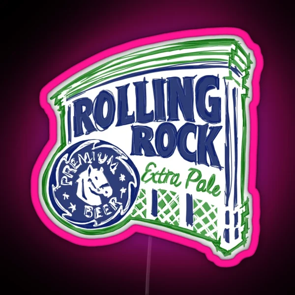 Rolling Rock POP RGB Neon Sign