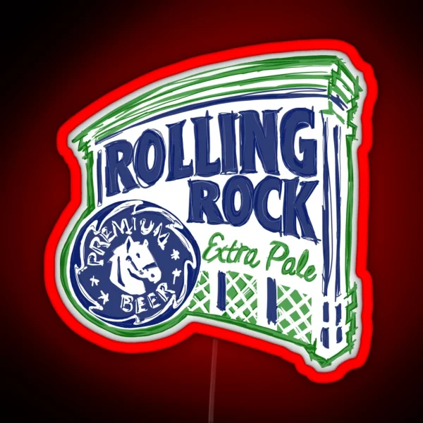 Rolling Rock POP RGB Neon Sign