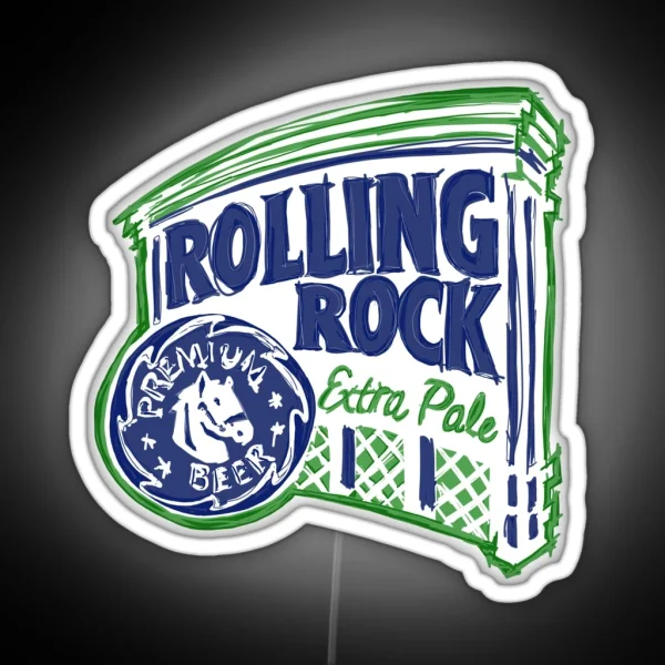 Rolling Rock POP RGB Neon Sign