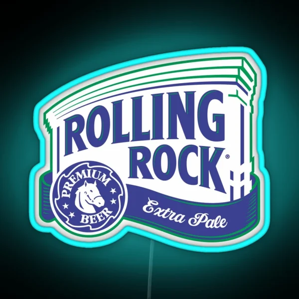 Rolling Rock RGB Neon Sign