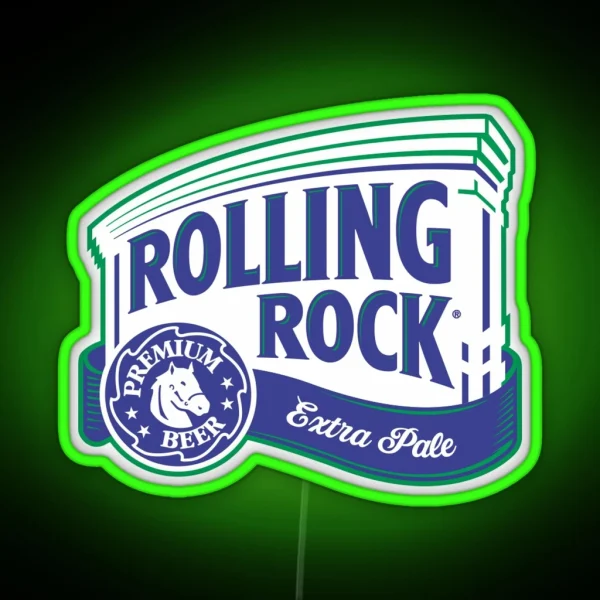 Rolling Rock RGB Neon Sign