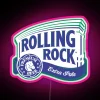 Vibrant Color-Changing Rolling Rock LED Sign for Home Bars and Decor