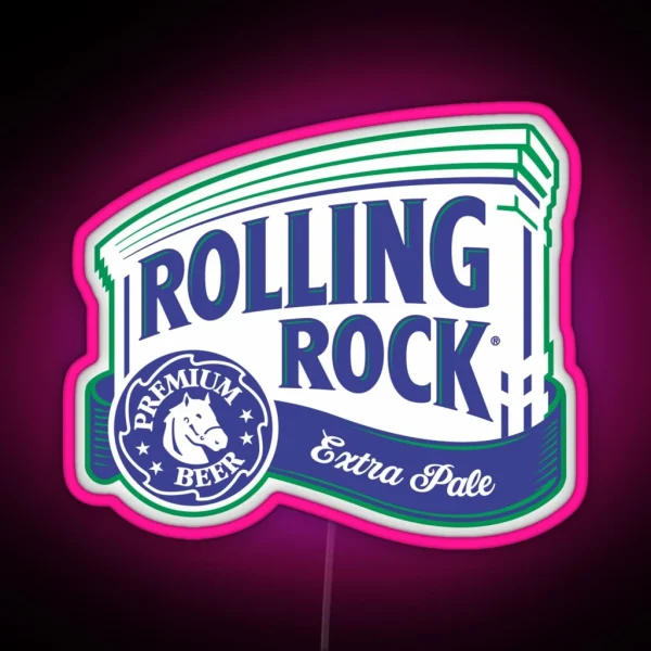 Rolling Rock RGB Neon Sign