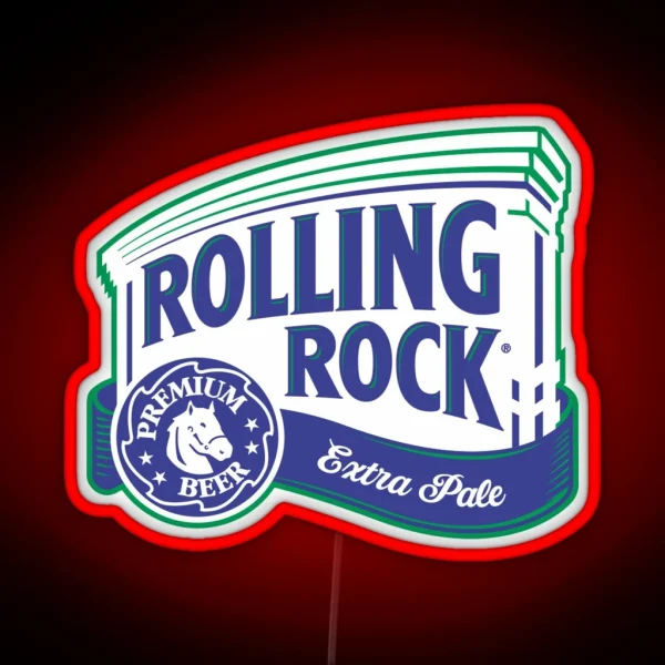 Rolling Rock RGB Neon Sign