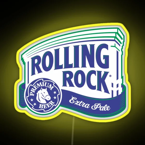 Rolling Rock RGB Neon Sign