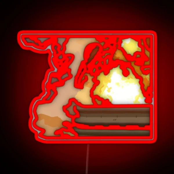 Romain Grosjean Crash RGB Neon Sign