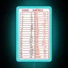 Handmade Roman numeral RGB neon light poster art decorative accent