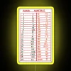 Handcrafted illuminated Roman numeral display with colorful multi-color pixel artwork