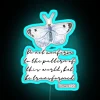 Neon Wall Art Sign with Bible Quote 'Be Transformed' Design