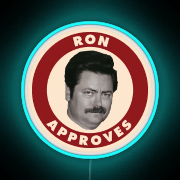 Ron Approves RGB Neon Sign