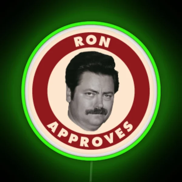 Ron Approves RGB Neon Sign