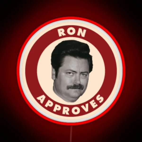 Ron Approves RGB Neon Sign