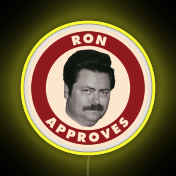 Ron Approves RGB Neon Sign