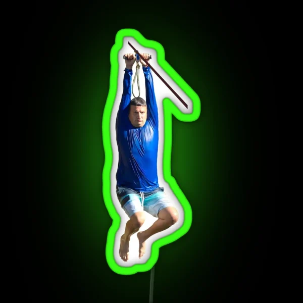 Ronny On The Zip Line I Think You Should Leave RGB Neon Sign