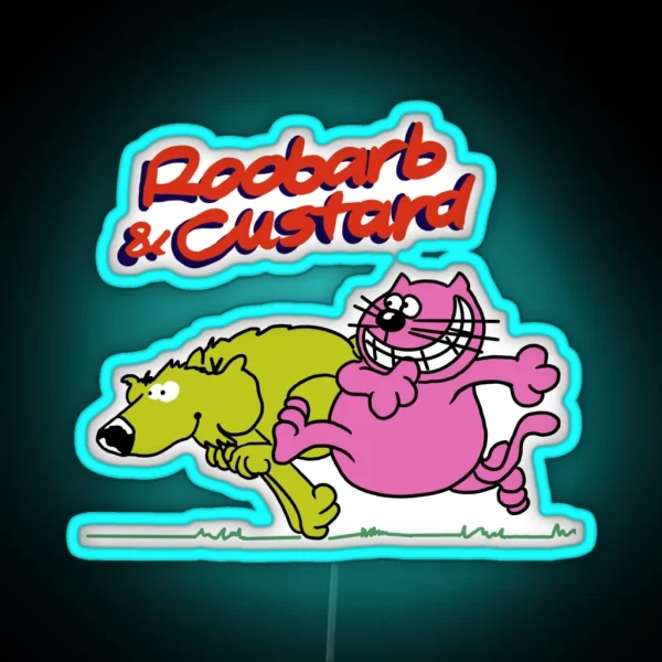 Roobarb And Custard RGB Neon Sign