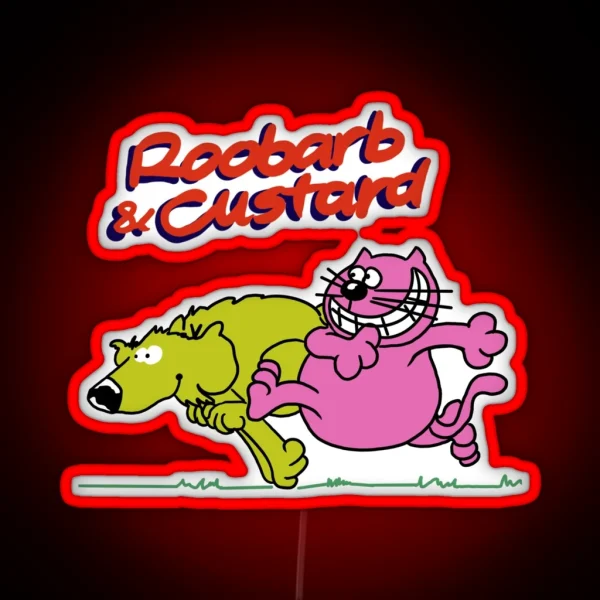 Roobarb And Custard RGB Neon Sign